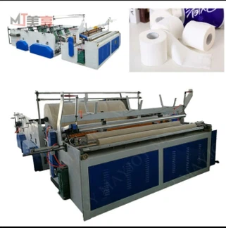 Efficiency Toilet Tissue Paper Rewinder Machine